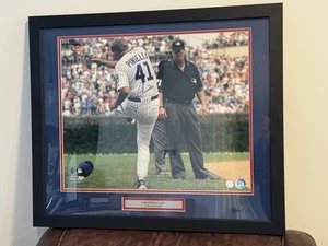 Foto autografiada de béisbol enmarcada de Lou Piniella de los Chicago Cubs Seattle Mariners - Imagen 1 de 6