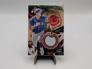 2024 Topps Holiday JOSH JUNG #RC-JJ Relics Player-Worn Texas Rangers - Picture 1 of 2