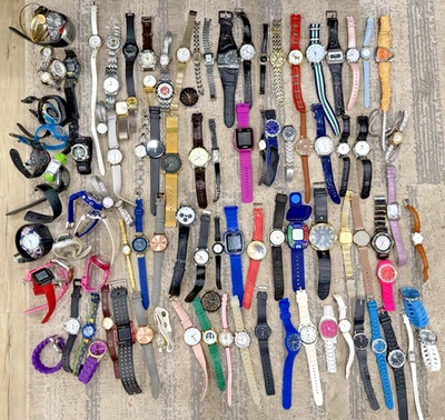 Large Watch Lot Mixed Used 9+Lb Nike PJMasks Timex Relic Armitron Untested 120+ - Image 1 of 4