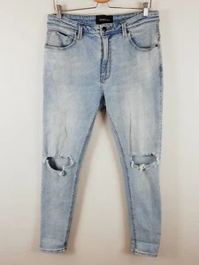 ABRAND JEANS Mens Size 32 Blue Dropped Skinny Jeans - Picture 1 of 7