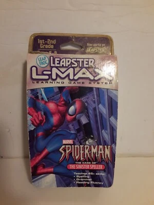 Leap Frog Leapster L-Max Game Cartridge Spiderman The Sinister Speller Marvel  - Image 1 of 4
