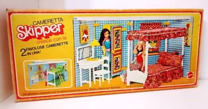 SKIPPER GROWING UP CAMERETTA 2 in 1 - 1975 Mattel italy playset non completo - Foto 1 di 22