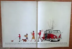 1961 Volkswagen Bus "Bring Home the Bacon" Original Color Ad - Picture 1 of 1