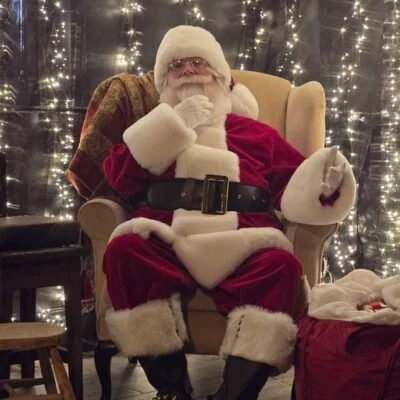 THETRU Weihnachtsmann Kostüm Original Stil Profi Weihnachtsmann Outfit M - XXL