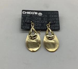 Chico’s Atemberaubende Gold Ohrringe Neu mit Etikett - Bild 1 von 4
