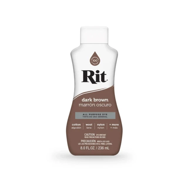 Rit 88250 Liquid Dye 8 Oz - Dark Brown