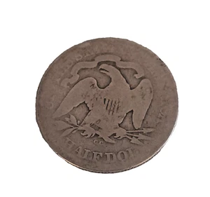 1877-CC Minted in Carson City 50c Seated Liberty Half Dollar. Circulated silver - Picture 1 of 5