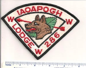 IAOAPOCH LODGE 286 P1a PIE SHAPED PATCH OA NEW JERSEY BSA MINT - Picture 1 of 1