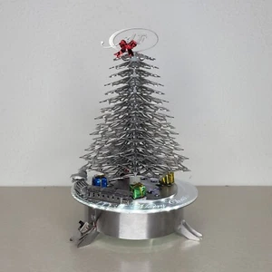 AF 2018 Metal Christmas Music Tree With Train And Presents - Picture 1 of 6