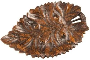 Plaque MOUNTAIN Lodge Fall Leaf Resin Hand-Painted Hand-Cast Painted - Picture 1 of 1