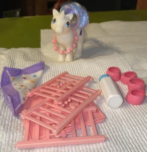 My Little Pony Vintage G1 1984 Unicorno Pony Baby Moondancer con accessori - Foto 1 di 7