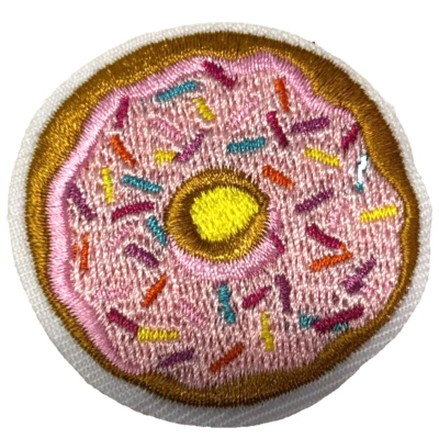 Patch Sew On Iron On Embroidered Clothing Hats Jackets Coat Doughnut Food A392 - Image 1 of 3