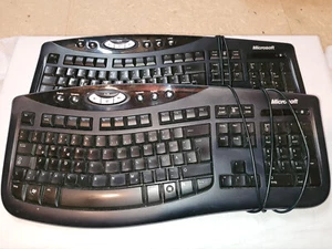 2x Microsoft Comfort Curve 2000 v1.0 USB Wired Keyboard Tastatur KU-0459 QWERTZ - Bild 1 von 5