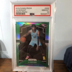 2019-20 Panini Prizm Ja Morant RC Prizm Green Rookie #249 Grizzlies PSA 10 - Picture 1 of 3