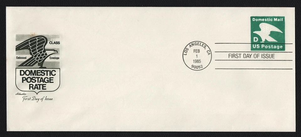 #U607 'D' Eagle, Artmaster #10 FDC **ANY 5=FREE SHIPPING** - Image 1 of 1