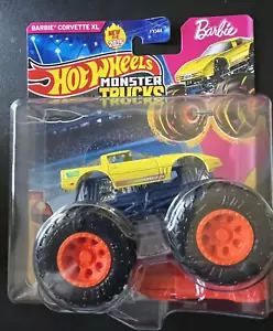 2025 Hot Wheels Monster Trucks Barbie Corvette XL (scheda piegata) - Foto 1 di 4