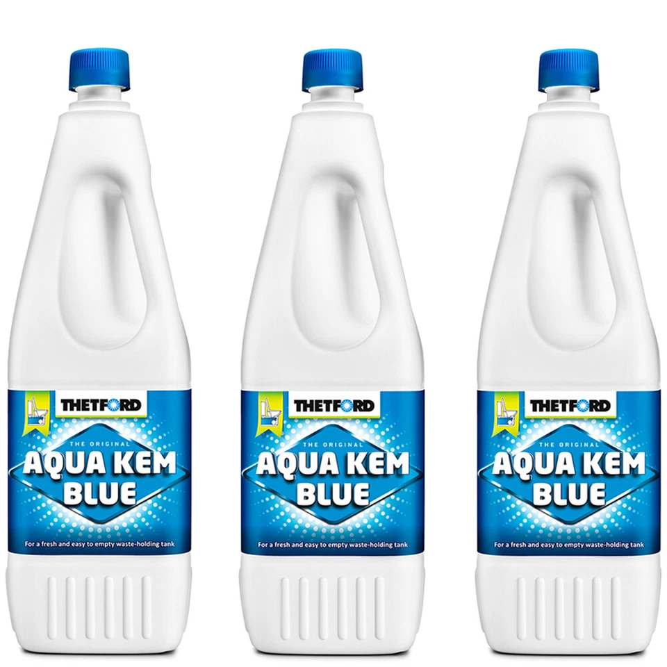 Thetford 3 x 2 Liter AQUA KEM BLUE Sanitärflüssigkeit WC Zusatz Camping - Bild 1 von 1