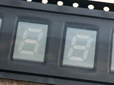 8pc LED 7 Segment Display Blue 462nm 6mcd CA SD  AVEGO HDSM-281B - Image 1 of 3