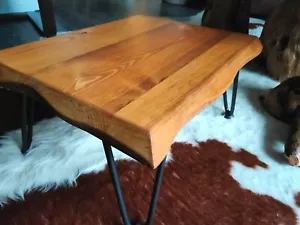 Japanese Table Rustic Low coffee table Low Height Table Waney / Live Edge Tatami - Picture 1 of 9