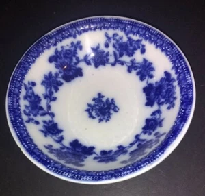 ALFRED MEAKIN FLOW BLUE ORMONDE BOWL ENGLAND 6 Inches wide, 1 1/2 Inches Tall - Picture 1 of 6