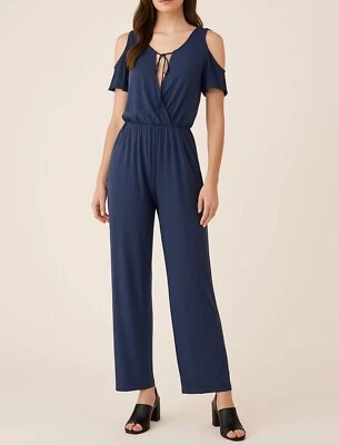 Mono BCBGeneration S Hombro Frío Envolvente Corbata Resort Fecha Noche Informal Elegante Foto 1 de 4