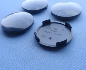 4x Nabenkappen Nabendeckel Felgendeckel Träger 64,0 mm 61,0 mm schwarz N32 S - Picture 1 of 7
