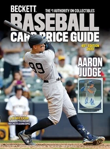 New 2023 Beckett BASEBALL CARD ANNUAL Price Guide 45th Edition w/ AARON JUDGE - Picture 1 of 7