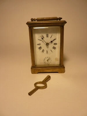 Pendule Pendulette d'Officier, Réveil, Horloge, en Bronze, Garde Temps. - Photo 1/4