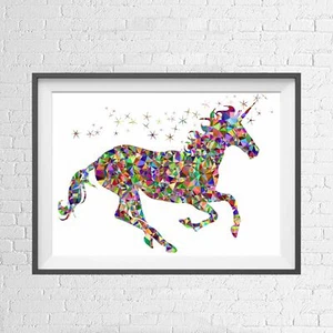 UNICORN MAGICAL FANTASY HORSE MYSTICAL POSTER PICTURE PRINT Sizes A5 to A0 **NEW - Picture 1 of 14