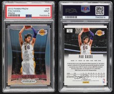 2012-13 Panini Prizm Silver Prizm Pau Gasol #45 PSA 9 MINT HOF