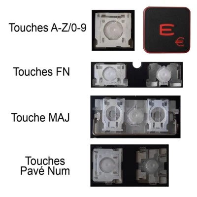 Touche de Clavier pour MSI GE62 GE63 GE65 GE73 GE75 GF62 GF72 GF75 GS75 GT62... - Image 1 of 3