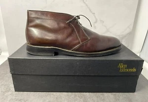 Allen Edmonds Mens Chukka Boots 11D Burgandy Brown Leather Shoes 8084 YARMOUTH - Picture 1 of 14