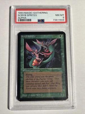 Scryb Sprites - ALPHA Magic The Gathering MTG GRADED - NM-MINT PSA 8 - Image 1 of 4