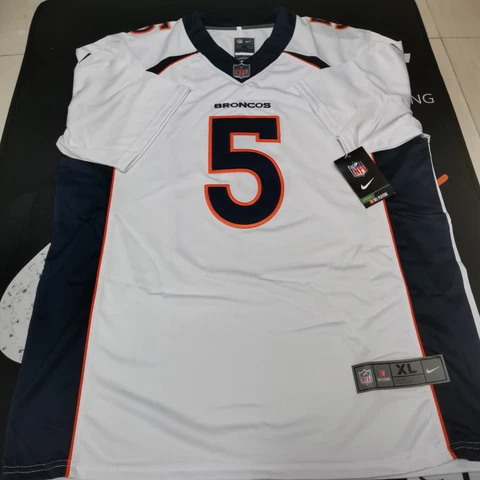 Joe Flacco #5 Denver Broncos Vapor White Jersey Size XL Cover