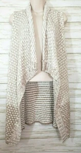 Croft & Barrow womens Large open knit cardigan Sweater natural tan beige - Picture 1 of 8