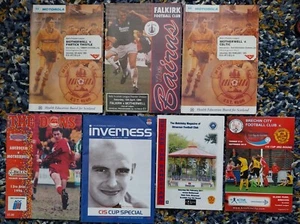 MOTHERWELL 7 progs / Partick Inverness Aberdeen Brechin Stranraer Falkirk Celtic - Picture 1 of 9