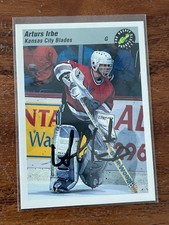 1993 Classic Pro Prospects #117 Arturs Irbe Autograph