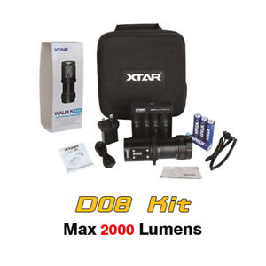 XTAR D08 Walrus LED Underwater Diving & Photographing Flashlight Torch Full Kit