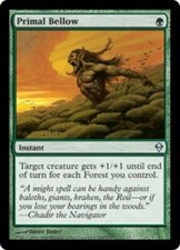 1x Primal Bellow - Foil NM, English MTG Zendikar