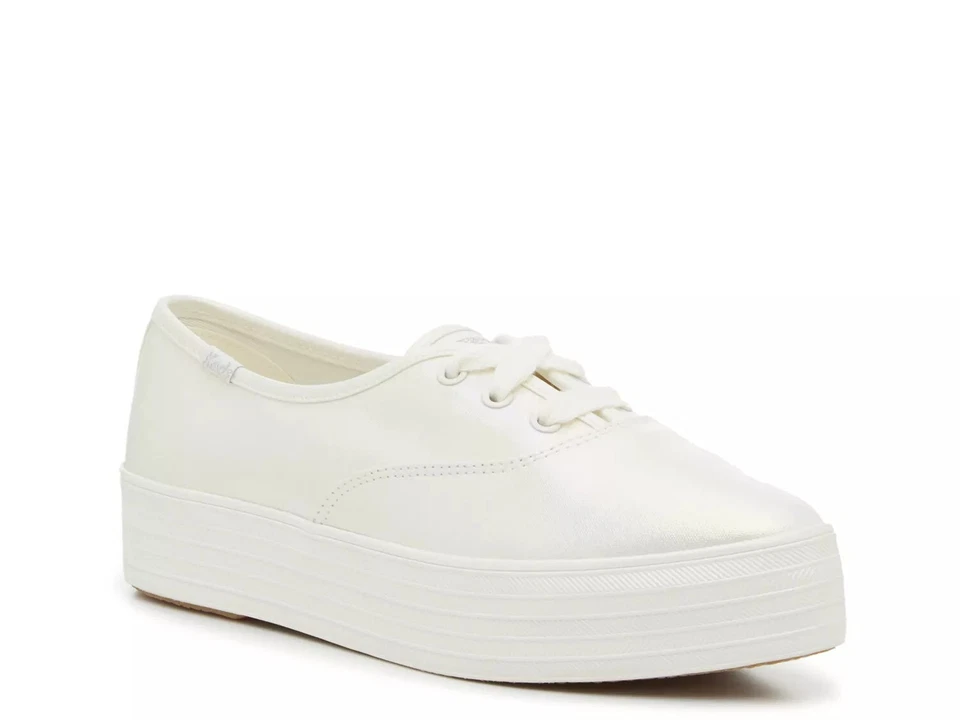 Keds Womens Point Irrid White Fashion Sneaker Size 8 (7766797)
