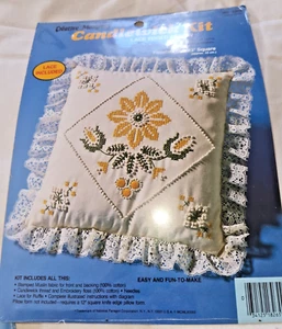 Vintage Creative Moments Kerzendocht-Set Kissen mit Spitzenkanten 8265 Gänseblümchen Blumen versiegelt! - Bild 1 von 5