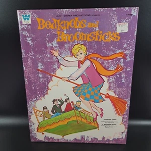 Muñecas de papel vintage PERILLAS DE CAMA y BROOMSTICKS Whitman c1971 sin cortar - Imagen 1 de 7