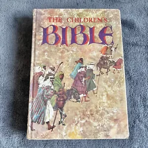 Vintage Childrens Bible illustrated 1965 Golden Press Hardcover Book Home School - Foto 1 di 9