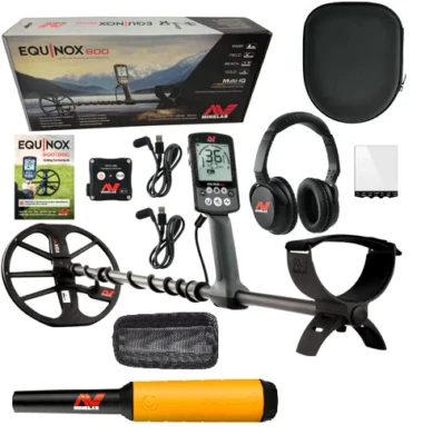 Detector de metales submarino Minelab Equinox 800 Multi-IQ y puntero Pro-Find 15 Foto 1 de 4