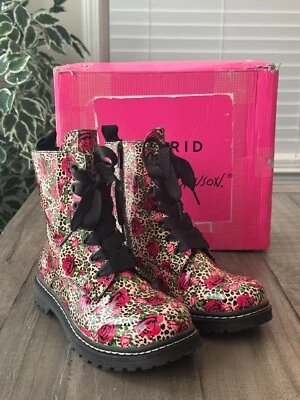 Женские боевые ботинки Torrid размер США 10 4B Betsey Johnson леопард роза #15796003 - Изображение 1 из 4