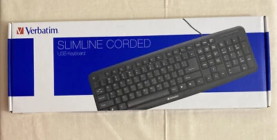 Verbatim 99201 Slimline Corded USB Keyboard - Image 1 of 3