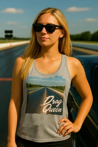 Drag Queen Racerback Tank Top Damen Vintage Drag Racing Shirt Grafik XS-2XL - Bild 1 von 6