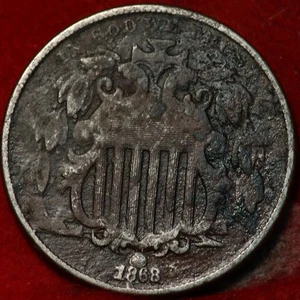 1868 Philadelphia Mint Shield Nickel - Picture 1 of 2