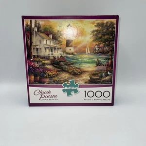 Buffalo Games - Chuck Pinson - Cottage am Meer - 1000-teiliges Puzzle Neu - Bild 1 von 6