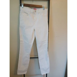 Lilly Pulitzer White Fitted Stretch Jeans w/Design 4 - Picture 1 of 9